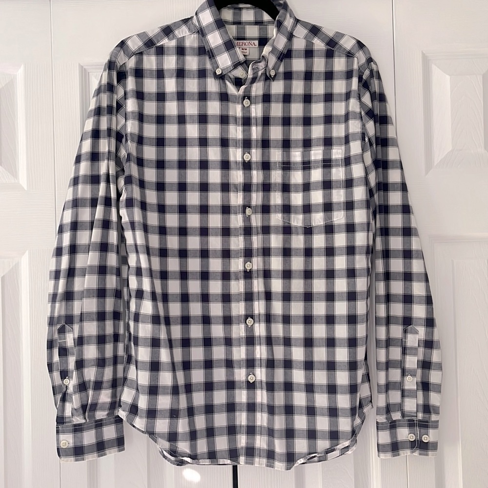 Men’s Merona Plaid Button Down Shirt